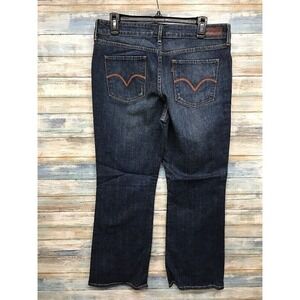Levi's Women's Boot Cut‎ Demi Curve Classic Dark Wash Jeans Size 32 Boho Biker